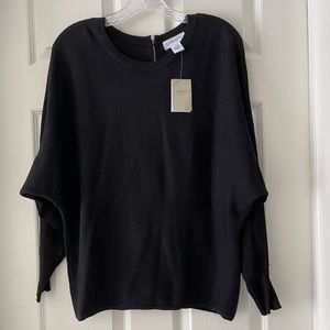 Carmen Marc Valvo size medium back zip top new with tags black